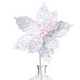 22  Confetti Poinsettia Stem: Pink & White Online