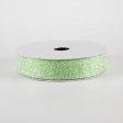 7 8  Candy Glittered Satin Ribbon: Lime Green (10 Yards) Cheap