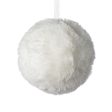 6  Faux Fur Ornament: White Discount