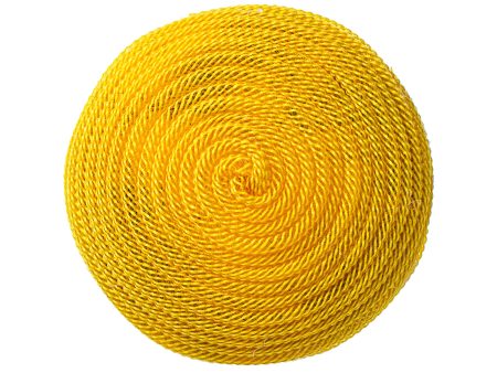 6.75  Jute Flex Tubing Flower Center: Yellow Hot on Sale