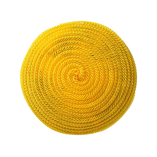 6.75  Jute Flex Tubing Flower Center: Yellow Hot on Sale