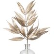 23  Metallic White Willow Leaf Spray: Champagne Fashion