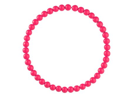 13  Wood Bead Wreath: Hot Pink Supply