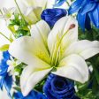 23  Rose Bud, Dahlia, Lily Bush: Blue Online Sale