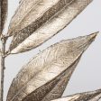 23  Metallic White Willow Leaf Spray: Champagne Fashion