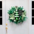 22  Poinsettia Stem: Green & White Sale