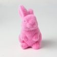 6  Flocked Standing Rabbit: Pink Online Hot Sale