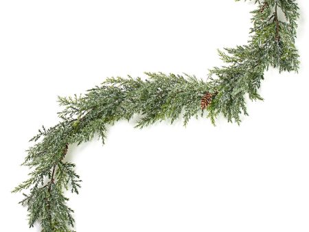 5.5  Frosted Arborvitae Pine Garland Online