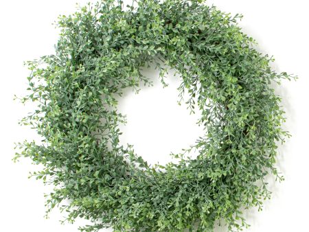 22  Boxwood Wreath: Dusty Green Online Sale