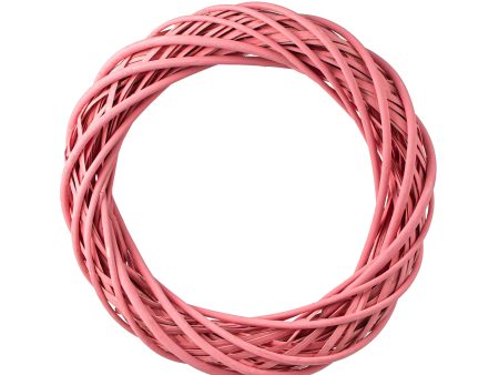 16  Willow Vine Wreath: Pink Hot on Sale