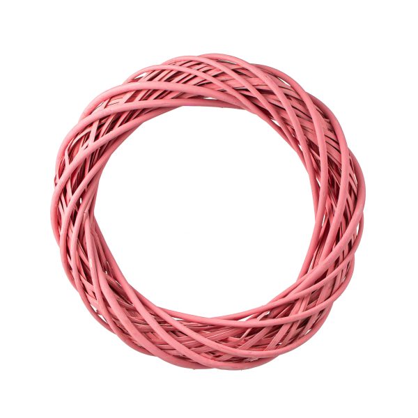 16  Willow Vine Wreath: Pink Hot on Sale