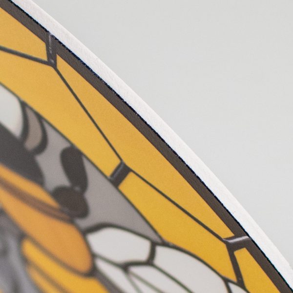 8.5  Round Waterproof Accent: Stained Glass Honey Bee Cheap