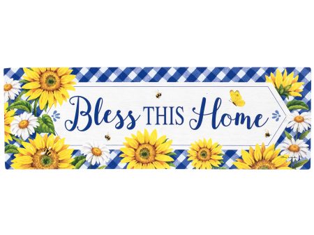 Waterproof Sunflower and Daisies Signature Sign (5  x 15 ) Hot on Sale