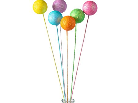 15  Glitter Ball Pick Bundle: Spring Multi Online Hot Sale