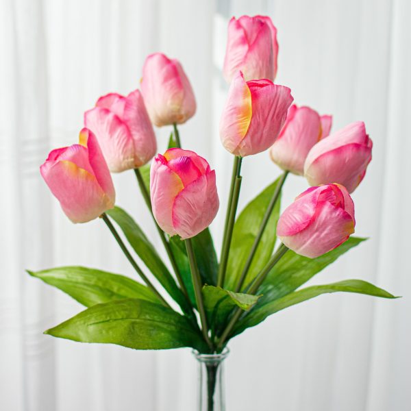 17  Tulips Bush: Pink Hot on Sale