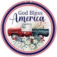 17  Waterproof Door Hanger: God Bless America Old Truck Supply