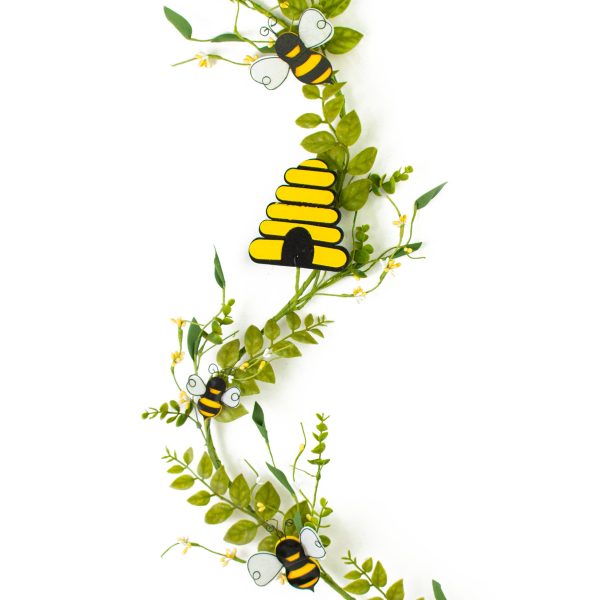 5  Bumblebee & Leaves Bee Hive Garland Hot on Sale