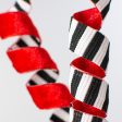 16  Double Sided Frizzy Curly Pick: Zebra & Red Sale