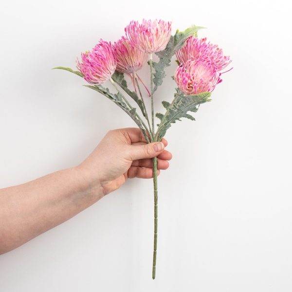 15  Thistle Floral Bouquet: Fuchsia Pink Supply