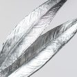 23  Metallic White Willow Leaf Spray: Silver Hot on Sale