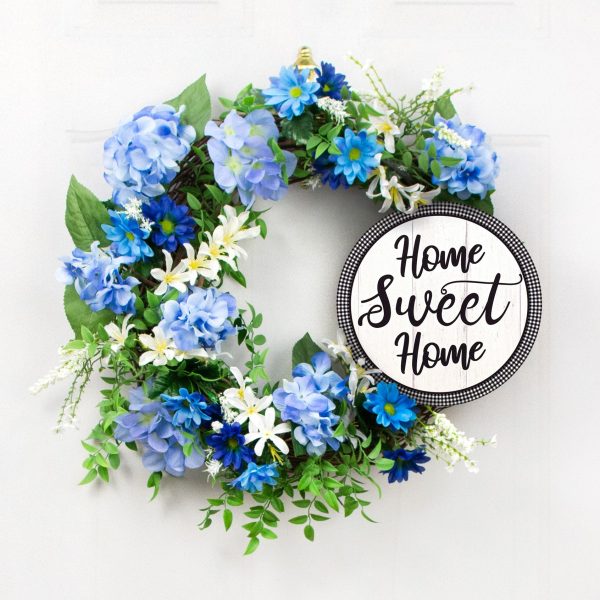 9.4  Round Waterproof Sign: Gingham Home Sweet Home Online