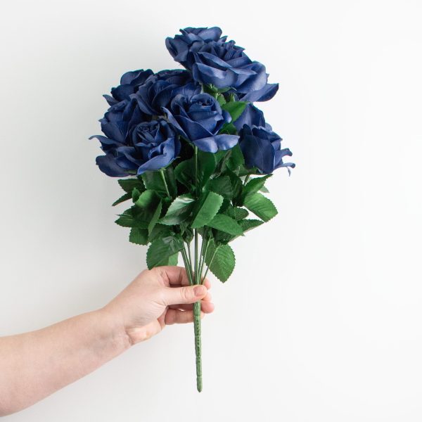 17  Colorfast Lillian Open Rose Bush: Royal Blue Discount