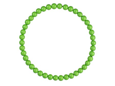 13  Wood Bead Wreath: Lime Green For Cheap