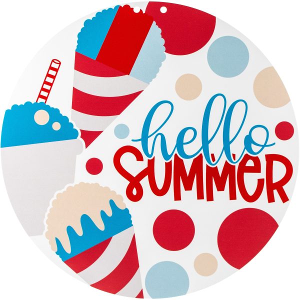 17  Waterproof Door Hanger: Hello Summer Snowcones Supply