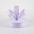 7 8  Candy Glittered Satin Ribbon: Lavender (10 Yards) Cheap