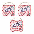 7  Embossed Happy 4th of July Metal Signs (3) Online Hot Sale