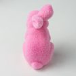 6  Flocked Standing Rabbit: Pink Online Hot Sale