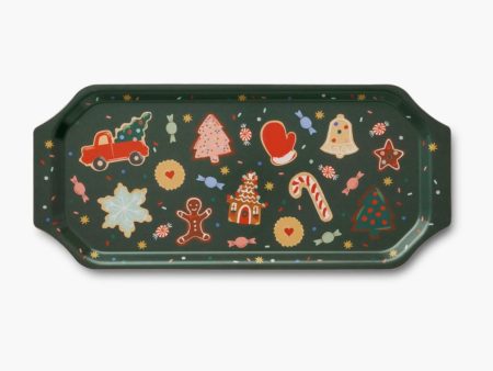 Christmas Cookies Vintage Serving Tray on Sale