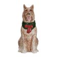 Hand-Painted Stoneware Collie Vase w  Scarf, Multi Color on Sale