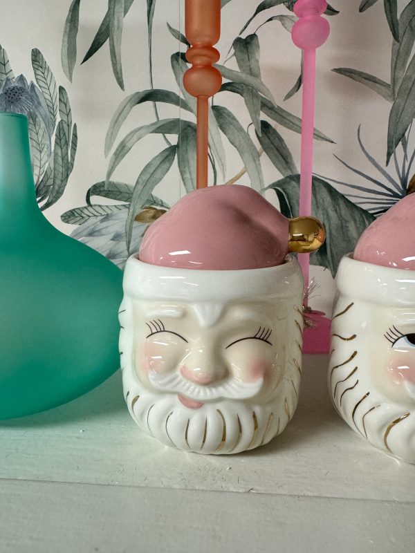 PAPA NOEL IN PINK CANDY JAR For Discount