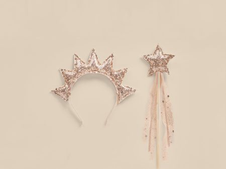 Sun Crown & Wand || Dusty Rose Online