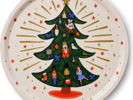 Holiday Tree Round Serving Tray Sale