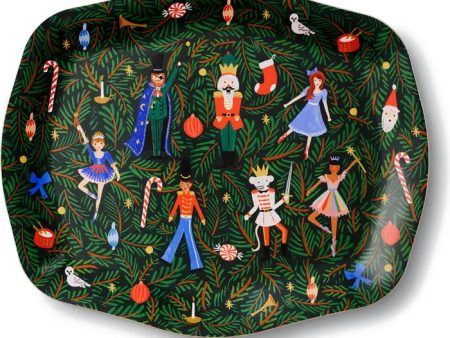 Evergreen Nutcracker Serving Tray For Discount