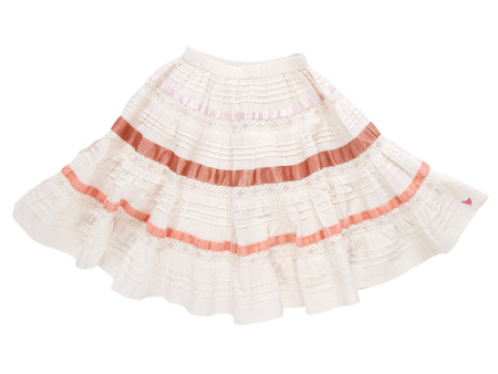 Girls Lorin Skirt - Antique White Discount