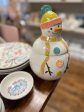 Stoneware Snowman Shaped Cookie Jar, Multi Color Online