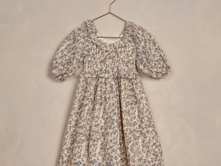 Junie Dress || Vintage Blue Floral For Sale