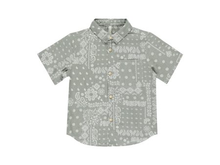 Collared Short Sleeve Shirt || Laurel Bandana For Discount