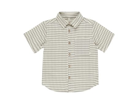 Collared Short Sleeve Shirt || Laurel Diamond Sale