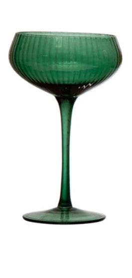 4-1 4  Round x 6-3 4 H 8 oz. Stemmed Champagne Coupe Glass, 4 Colors For Sale