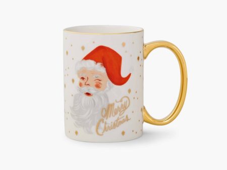 Winking Santa Claus Porcelain Mug Fashion