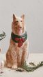 Hand-Painted Stoneware Collie Vase w  Scarf, Multi Color on Sale