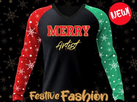 Merry Artist Long Sleeve Professional Shirt on Sale