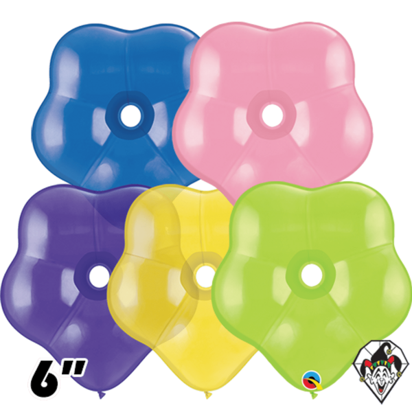 Geo Blossom Assortment #410  (6 inch) Qualatex Balloons Qty: 50 Sale