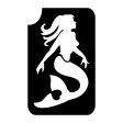 Art Factory Glitter Tattoo Stencil 413 Mermaid Heart- Set of 5 Online Sale