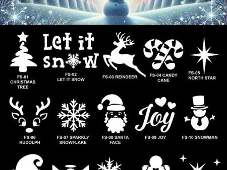 Glimmer Body Art FROST & SPARKLE Glitter Tattoo Stencil & Poster Set Online Hot Sale